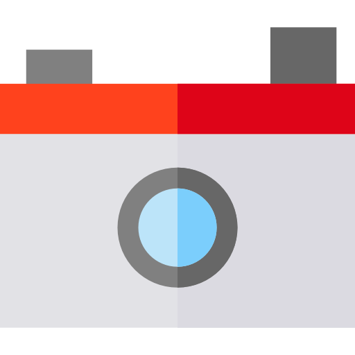 kamera Basic Straight Flat ikona
