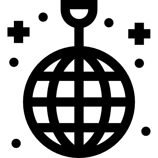 dyskoteka Basic Straight Lineal ikona