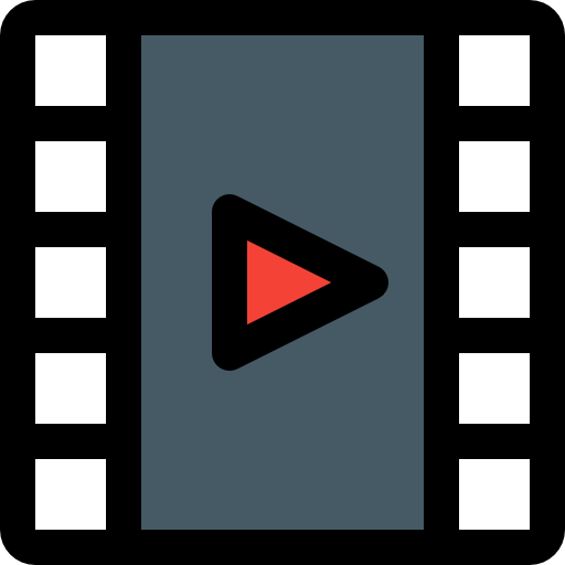 Video clip Pixel Perfect Lineal Color icon