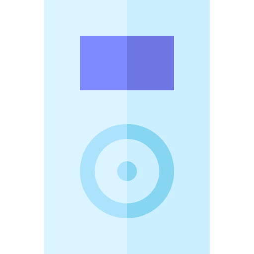 reproductor de música Basic Straight Flat icono