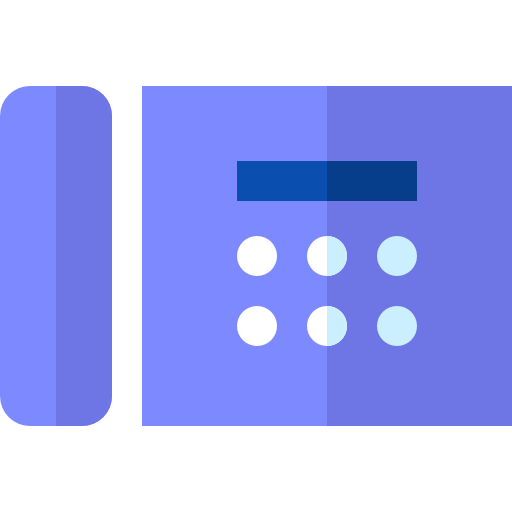 telefon Basic Straight Flat icon