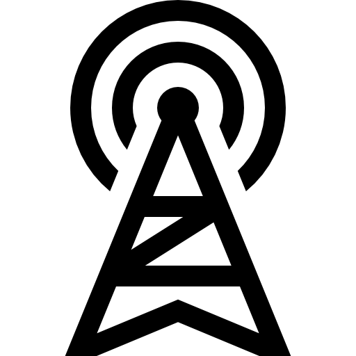antenna Basic Straight Lineal icona