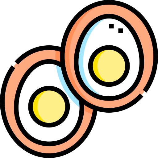 스카치 에그 Detailed Straight Lineal color icon