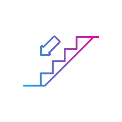 Staircase Generic Gradient icon