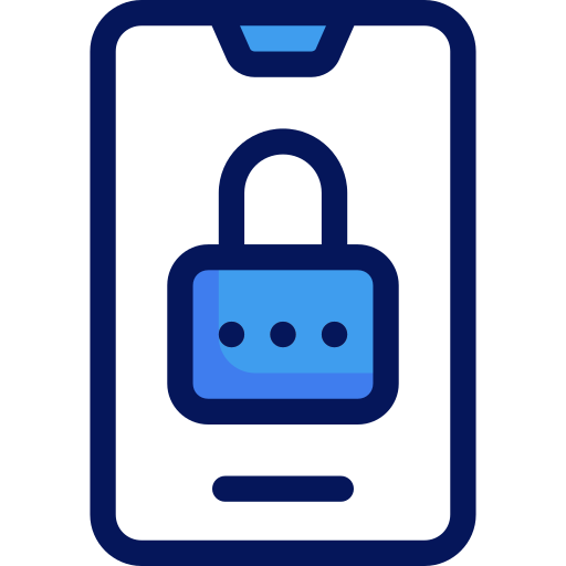 Password Generic Blue icon