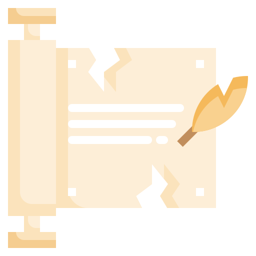 pergamin Surang Flat ikona