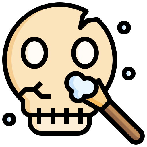 Skull Surang Lineal Color icon