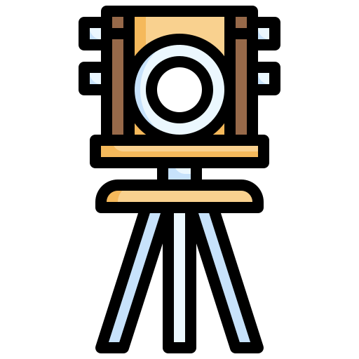 Theodolite Surang Lineal Color icon