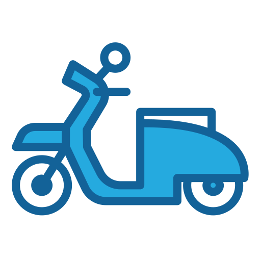 scooter Generic Blue Icône