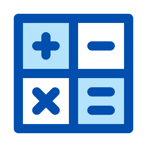 Maths Generic Blue icon