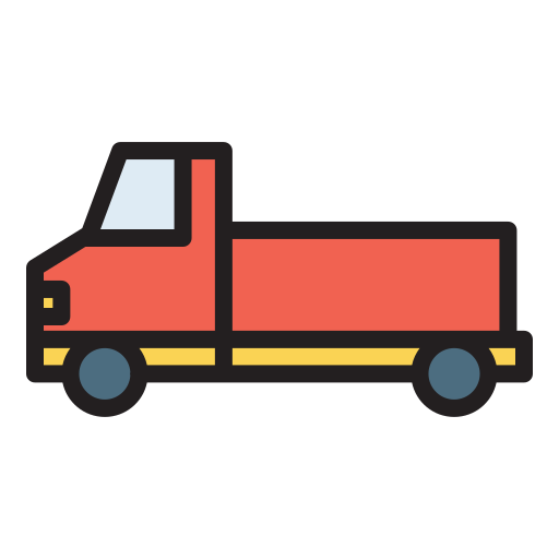 Pick up truck Generic Outline Color icon