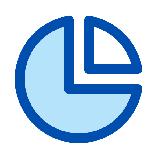 gráfico circular Generic Blue icono