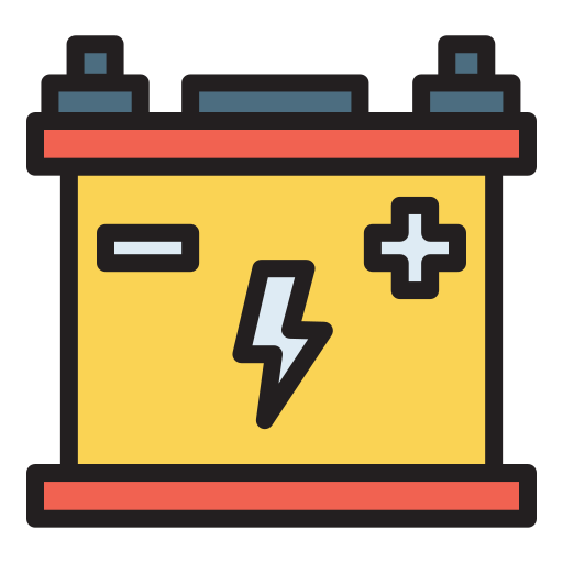autobatterij Generic Outline Color icoon