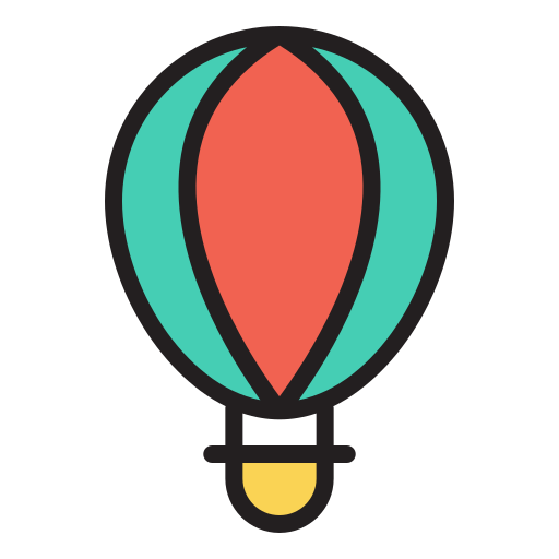 balão de ar quente Generic Outline Color Ícone