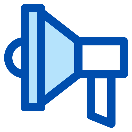 메가폰 Generic Blue icon