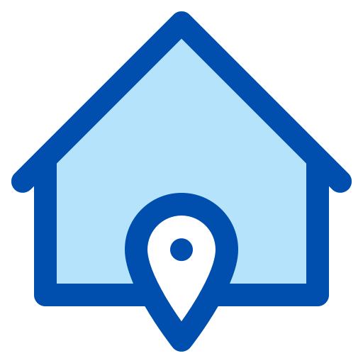 Address Generic Blue icon