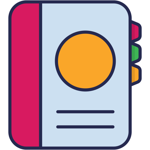 adressbuch Generic Outline Color icon