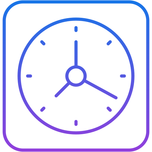 Wall clock Generic Gradient icon