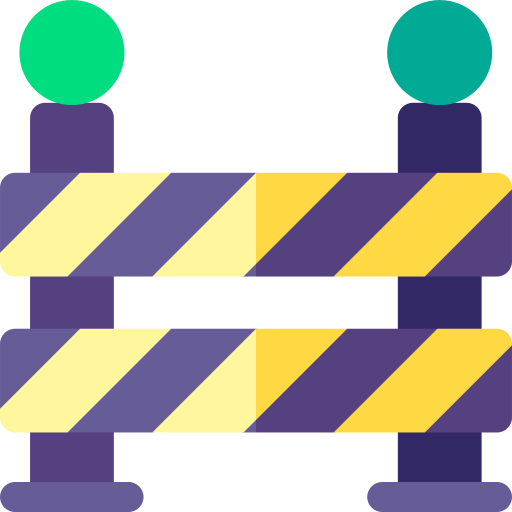 pas d'intrusion Basic Rounded Flat Icône