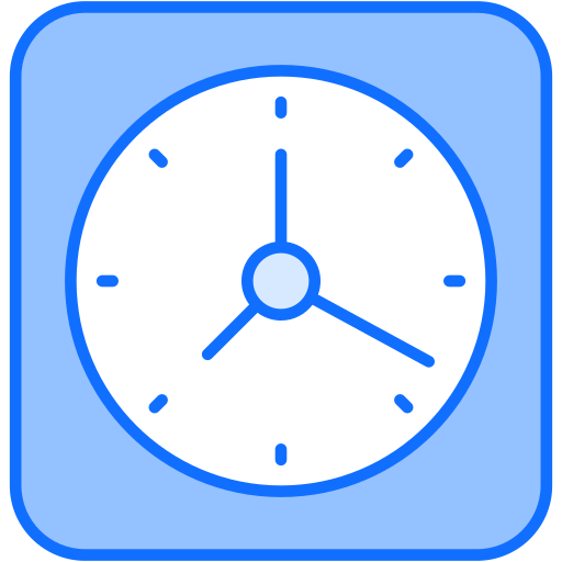 벽 시계 Generic Blue icon