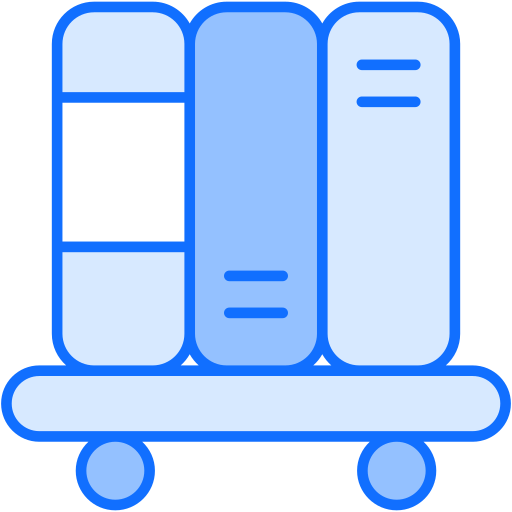 boekenplank Generic Blue icoon