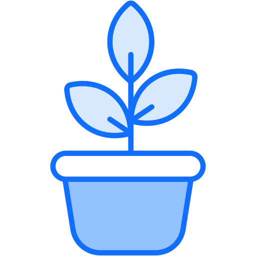 Flower pot Generic Blue icon