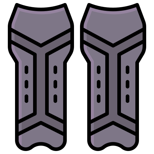 Shin guards Generic Outline Color icon
