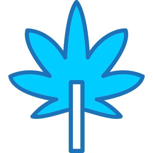 Cannabis Generic Blue icon