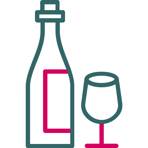와인 병 Generic Outline Color icon