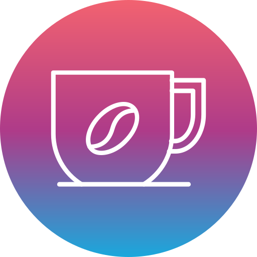 taza de café Generic Flat Gradient icono