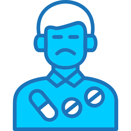 마약 중독 Generic Blue icon