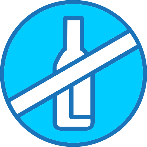 알코올 없음 Generic Blue icon