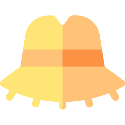 sombrero de copa Basic Rounded Flat icono