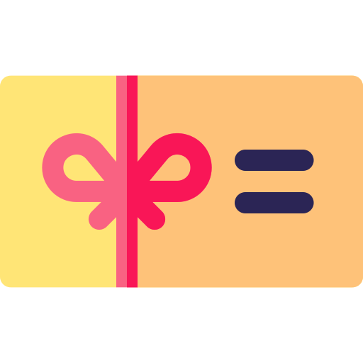 tarjeta de regalo Basic Rounded Flat icono