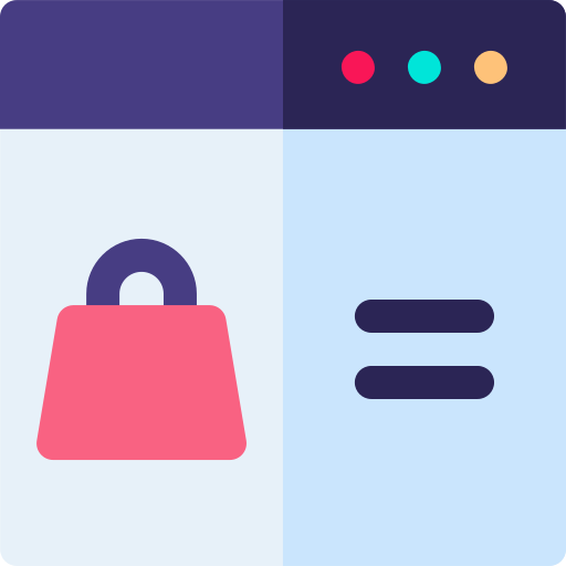 online einkaufen Basic Rounded Flat icon