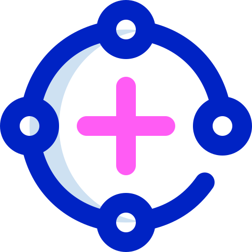 círculo Super Basic Orbit Color Ícone