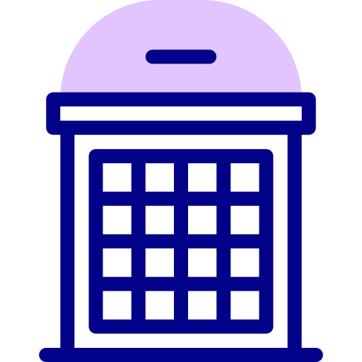 公衆電話 Detailed Mixed Lineal color icon