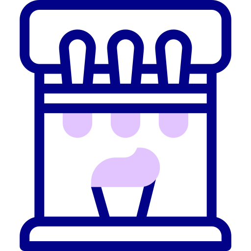 아이스크림 Detailed Mixed Lineal color icon