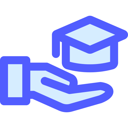 졸업 모자 Generic Blue icon