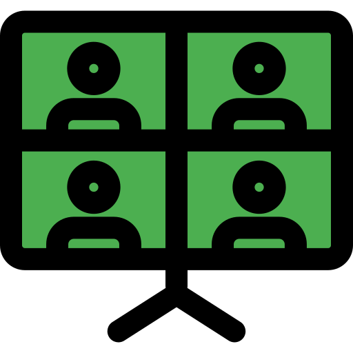 Video conference Generic Outline Color icon