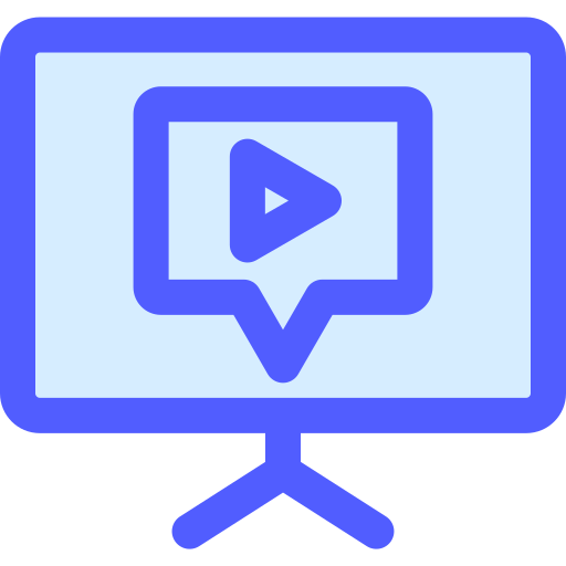 video conferencia Generic Blue icono