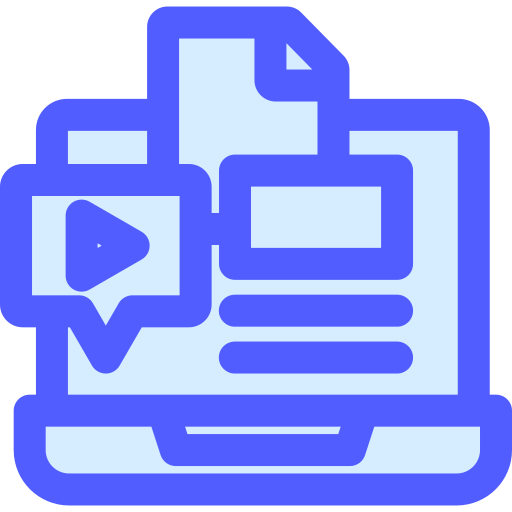 Digital learning Generic Blue icon