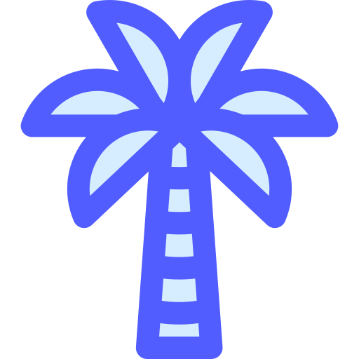 Árbol de coco Generic Blue icono