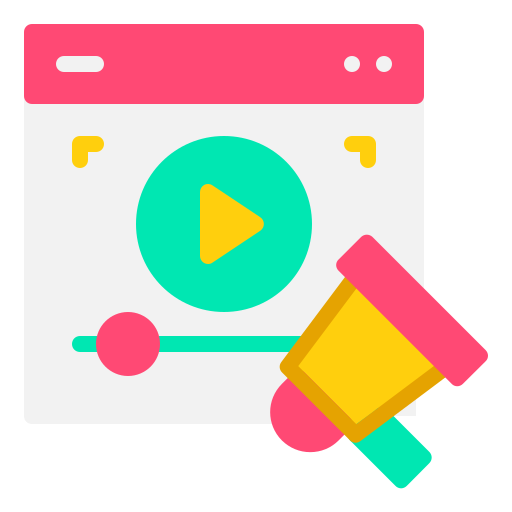 Video advertising Generic Flat icon