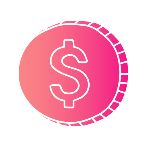 Dollar coin Generic Flat Gradient icon
