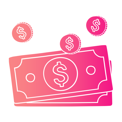 billetes de dólar Generic Flat Gradient icono