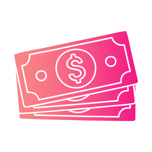 banknoty dolarowe Generic Flat Gradient ikona