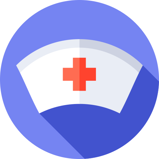 enfermero Flat Circular Flat icono