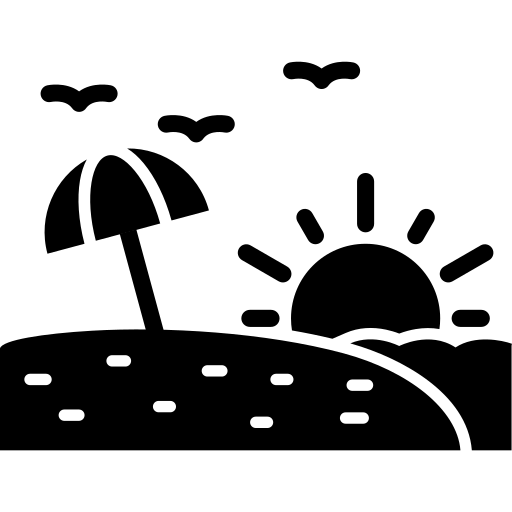 Закат солнца Generic Glyph иконка