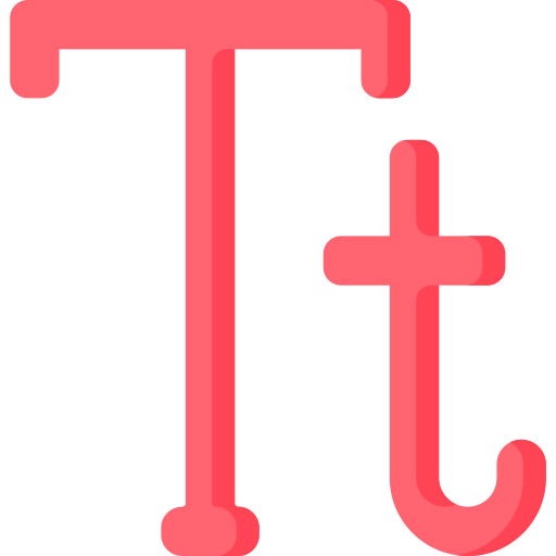 tipografia Special Flat icona